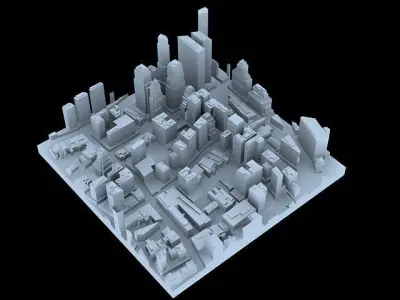 3D CITY PUZZY 3D print model