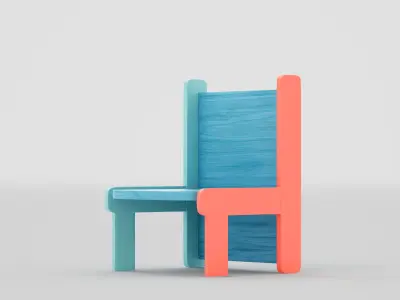 Kids Chair 3D model