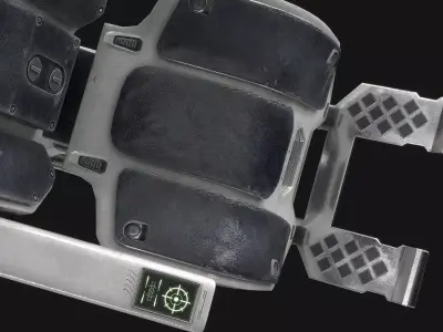 Sci Fi Control Chair Low-poly 3D model