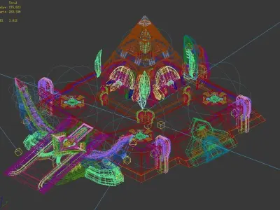 Heterogeneous - Architecture - Pyramid 02 3D model