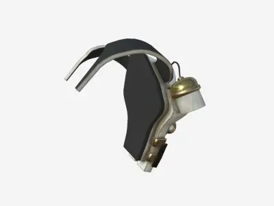 SciFi Backpack B06 White Bronze - Fashion Character Design Low-poly 3D model