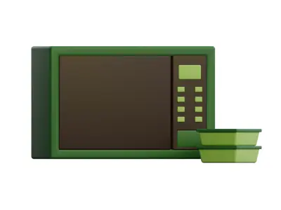 Modeling microwave 3D model