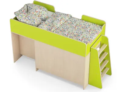 Legenda K02 and LP12 childrens modular bed 3D model