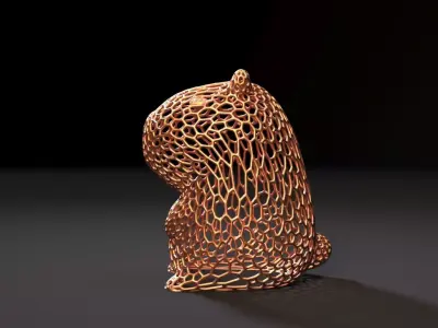 Capybara Voronoi 3D print model