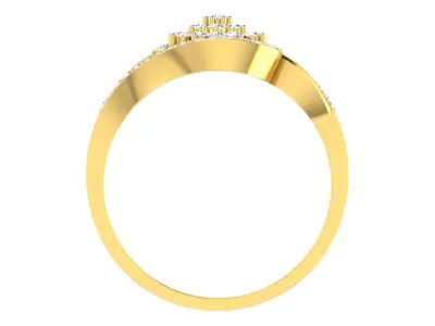 Women Ring Render 3dm STL OBJ FBX Details 3D print model 29