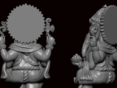 Ganesh Ji Model 03 Light Weight  Models in All Sizes  3D print model