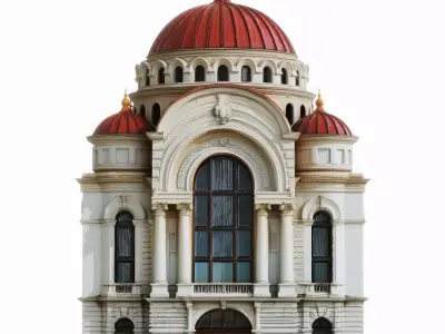 Classic European City Building 3D Model 007 3D model