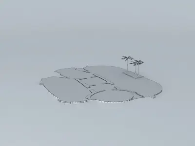 Miami Sea Aquarium - Dolphin Interaction 3D model