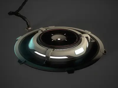 Sci-Fi Platform 3D model