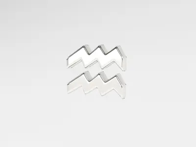 Aquarius v2 006 Low-poly 3D model