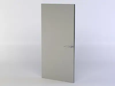 Door metal pole Low-poly 3D model