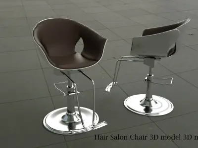Hair Salon Chair 3D model 3D model 3D model