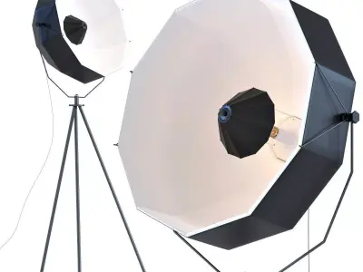 Lamp Hollywood Tripod 3D model