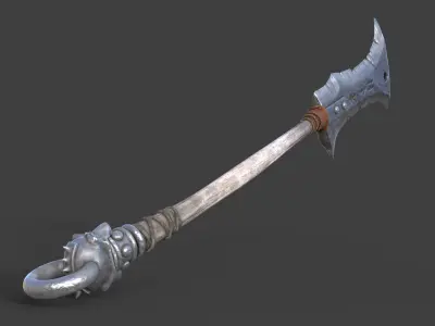 Warrior Cleaver Low-poly 3D model