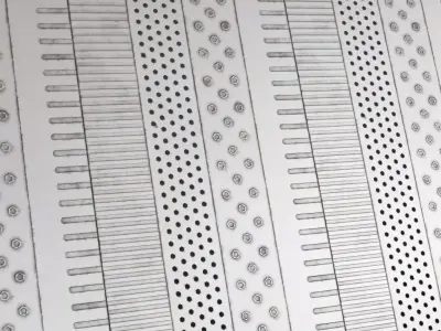 Panel Patterns Metal Trimsheet Transparent PBR Seamless Texture