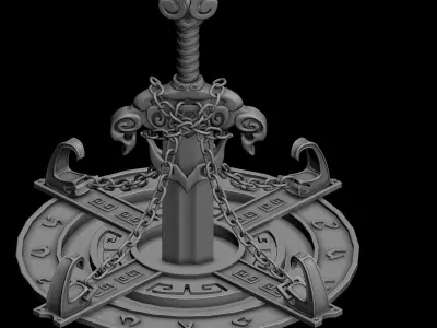 Stone - Seal Shi Jian 01 3D model