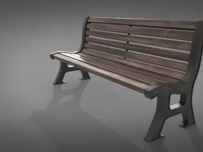 Bench park 3D model