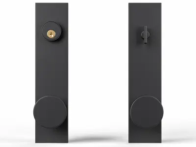 Tumalo Knob Exterior Door Hardware Set 3D model