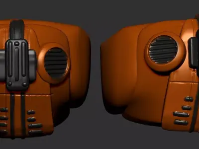 helmet high poly sculpt 3d printable  3D model 152