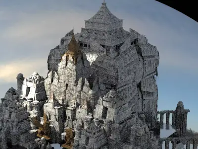 Celtic Great Tower Kit bash  3D model