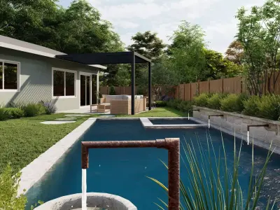 Garden Landscape 3D Model - SketchUp and Lumion  3D model