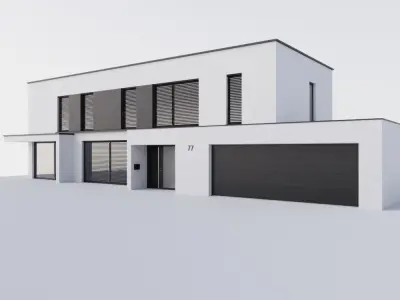 Basic European House 3D model