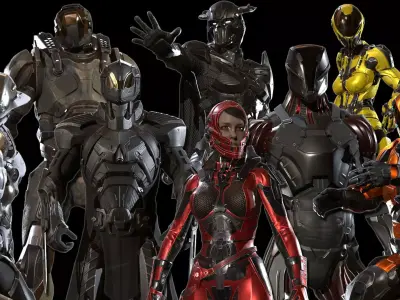 CyberSuit Collections  3D Model Pack