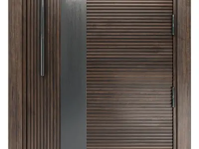 STEEL BENT DOOR 3D model
