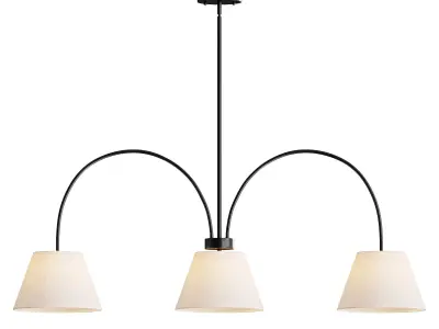 Acroma 3 Light Chandelier 3D model