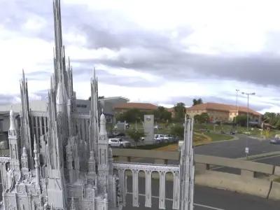 Fantasy epic royal palace Queens Tower 3D model