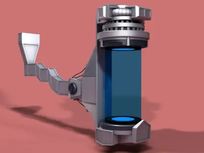 Sci Fi Liquid Container  3D model