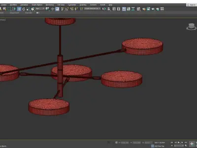 Sistema Solare chandelier Low-poly 3D model