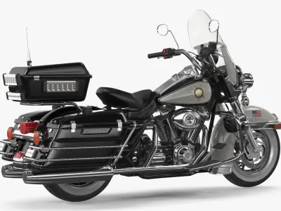  Classic Police Patrol Motorcycle USA 