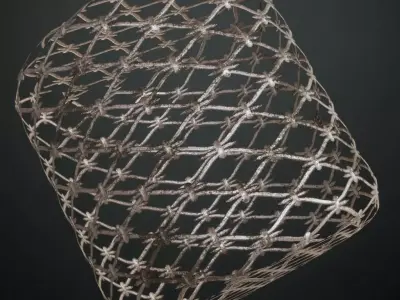 Silver Dirt Metal Iron Guard Transparent PBR Seamless Texture