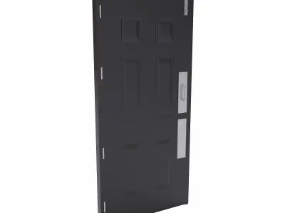 wooden Door   Low-poly 3D model