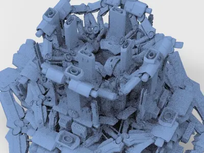 Advanced Ancient Civilization Ship architecture 16 3D model