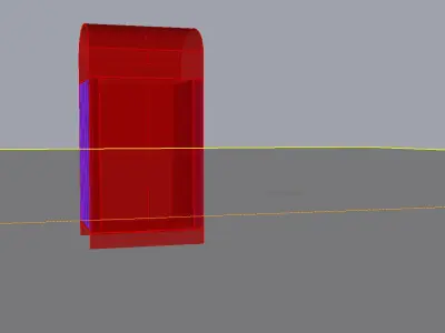 Park litter bin 02 3D model