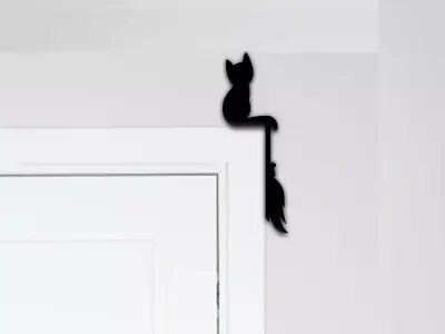 Cat Door Corner Decor 3D print model buy