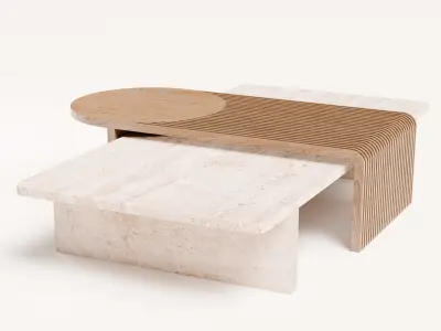 coffee table Low-poly 3D model