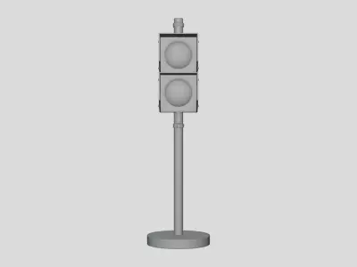 Traffic Light - Geometry Only No Textures No Materials 3D model