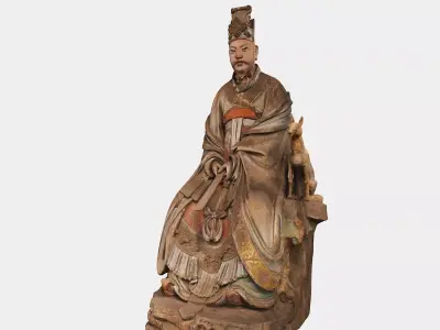 Deity Statue Sculpture05 3D model