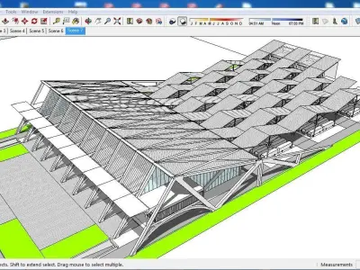 Sketchup Terminal C4 3D model