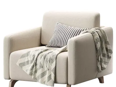 Lieri Mini Armchair-bed 3D model