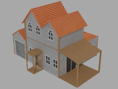 Modern Home Villa Free 3D model