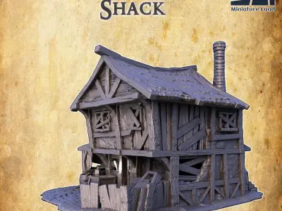 Graverobber Shack Tabletop Terrain 28 MM 3D print model