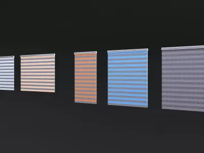 5 COLOUR CURTAIN 3D model