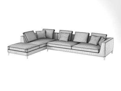 Lucrezia Modular Sofa 3D model