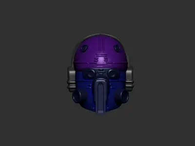 helmet high poly sculpt 3d printable  3D model 121