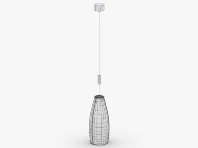 1494 - Hanging Lamp Low-poly 3D model