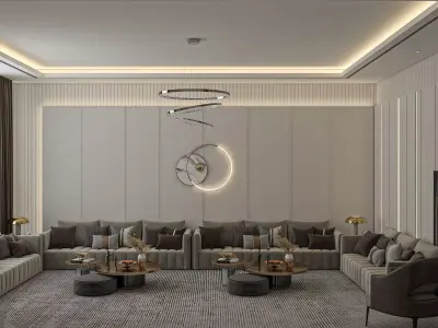 living  room design  3D model